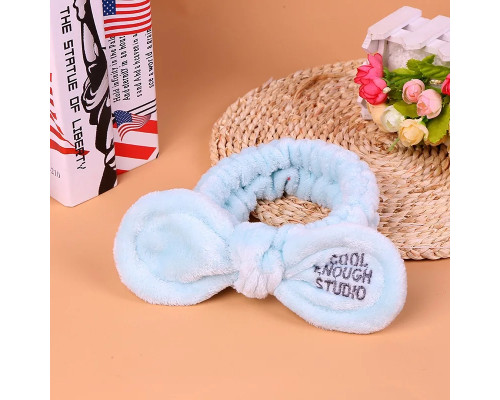 Косметична пов'язка для волосся Cool Oxa плюшева Blue 2789