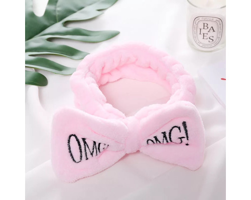 Косметична пов'язка для волосся OMG Oxa Pink 2789