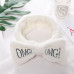 Косметична пов'язка для волосся OMG Oxa плюшева White 2789