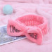 Косметична пов'язка для волосся OMG Oxa плюшева Dark Pink 2789