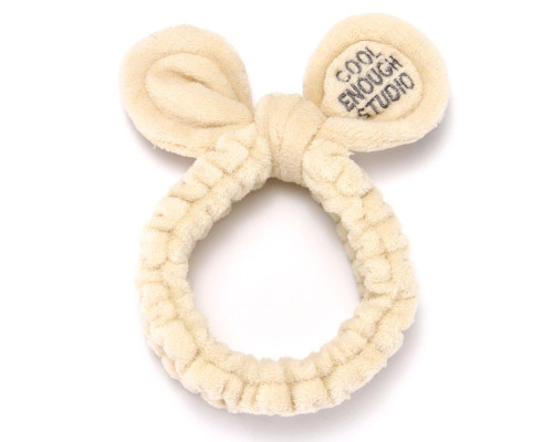 Косметична пов'язка для волосся Cool Oxa плюшева Beige 2789