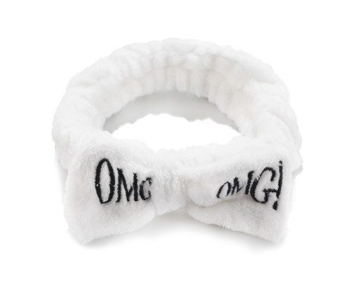Косметична пов'язка для волосся OMG Oxa плюшева White 2789