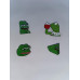 Набір пінів значків Oxa Pepe the frog жаби металеві зелені