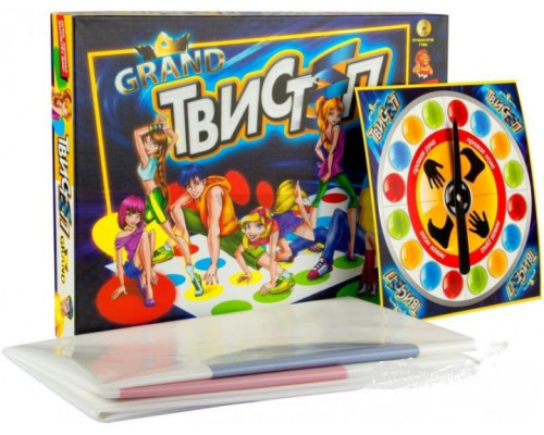 Підлогова гра (Гранд) Твистеп DankoToys для дітей та всієї сім'ї (1800-1300)