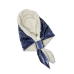 Двосторонній жіночий капюшон баранчик, косинка тепла синя