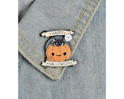 Значок / пін металевий гарбуз на Halloween