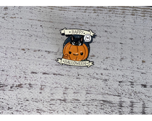 Значок / пін металевий гарбуз на Halloween