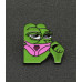 Значок Pepe the frog пін жабка металева зелена