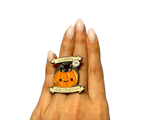 Значок / пін металевий гарбуз на Halloween