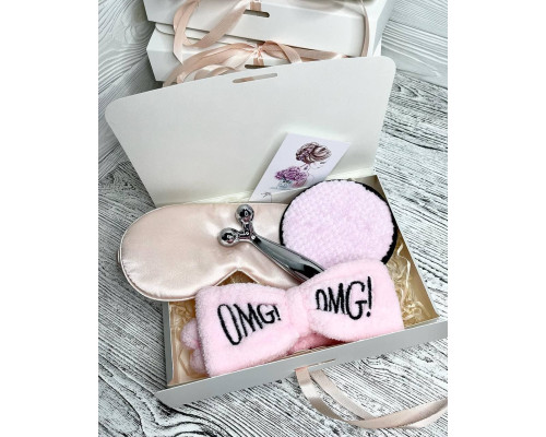 Подарунковий набір косметичних аксесуарів Beauty Box Бьюті бокс  рожевий з 5 предметів