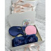 Подарунковий набір косметичних аксесуарів Beauty Box Бьюті бокс  рожево-синій з 5 предметів