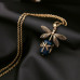 Жіночий ланцюжок з підвіскою бабка золотиста