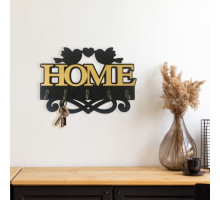 Ключниця HOME з пташками на 5 крючків