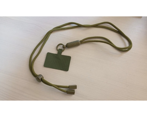 Багатофункціональний шнурок Crossbody для мобільного телефону універсальний патч колір хакі