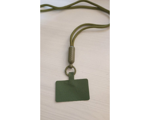 Багатофункціональний шнурок Crossbody для мобільного телефону універсальний патч колір хакі