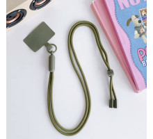 Багатофункціональний шнурок Crossbody для мобільного телефону універсальний патч колір хакі