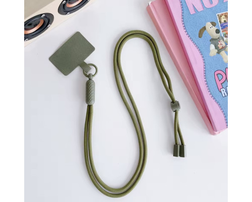 Багатофункціональний шнурок Crossbody для мобільного телефону універсальний патч колір хакі