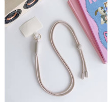 Багатофункціональний шнурок Crossbody для мобільного телефону універсальний патч колір бежевий