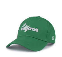 Стильна кепка бейсболка унісекс декор вишивка California колір зелений (55-60)