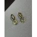 Жіночий комплект прикрас сережки та ланцюжок золотистого кольору декор сонце