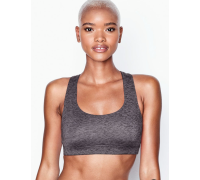 Жіночий спортивний топ Back Light Impact Sport Bra Victoria’s Secret колір сірий (S)