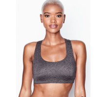 Жіночий спортивний топ Back Light Impact Sport Bra Victoria’s Secret колір сірий (S)