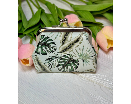 Мила  монетниця / гаманець маленький  принт соковиті трави