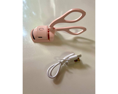 Електричні щипці для завивки вій з USB Акумуляторні щипці для вій колір рожевий
