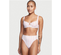 Жіночий купальник Victoria's Secret роздільний  в рожеву смужку  (M)