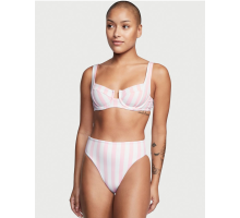 Жіночий купальник Victoria's Secret роздільний  в рожеву смужку  (M)
