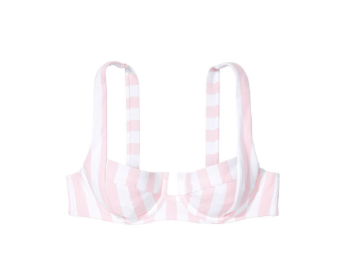 Жіночий купальник Victoria's Secret роздільний  в рожеву смужку  (M)