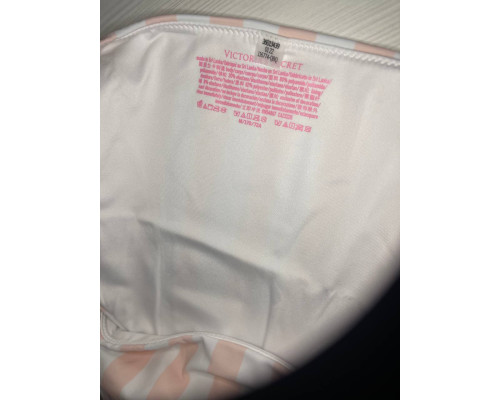 Жіночий купальник Victoria's Secret роздільний  в рожеву смужку  (M)