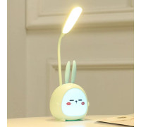 Світлодіодна LED лампа дитячий настільний світильник від Power Bank/USB на гнучкій стійці колір салатовий