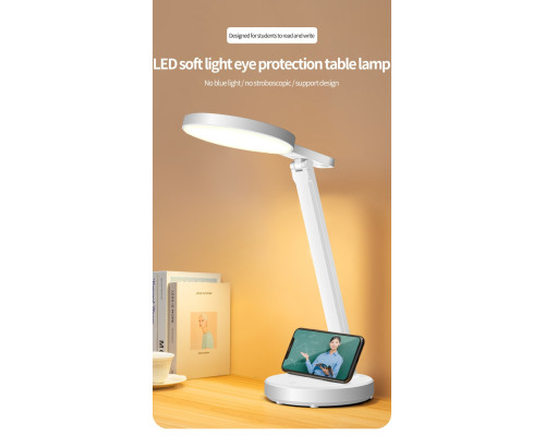 Світлодіодна LED лампа від Power Bank/ USB світильник портативний настільний колір білий