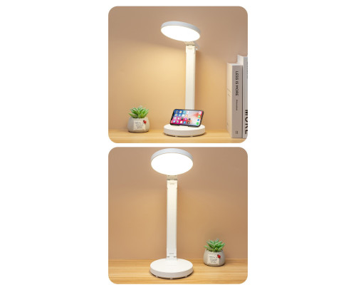Світлодіодна LED лампа від Power Bank/ USB світильник портативний настільний колір білий