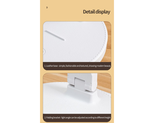 Світлодіодна LED лампа від Power Bank/ USB світильник портативний настільний колір білий