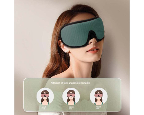 Маска для сну дихаюча 3D Soft колір зелений