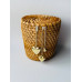 Розкішні сережки жіночі висячі асиметричні золотисті з камінням декор серця