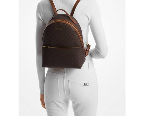 Рюкзак жіночий Michael Kors Sheila Medium Logo Backpack колір коричневий