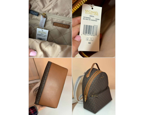 Рюкзак жіночий Michael Kors Sheila Medium Logo Backpack колір коричневий