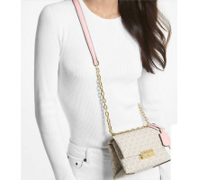 Сумка жіноча крос боді Michael Kors Cece Small Logo Shoulder Bag колір виробу молочний рожевий фурнітура  колір золотистий