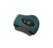 Вібраційний масажер скребок для тіла Gua Sha Electric Інфрачервоний бездротовий електромасажер Гуаша з підігрівом та USB зарядкою колір зелений