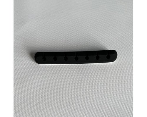 Фіксатор силіконовий клейкий затискач для USB кабелів на 7 проводів колір чорний