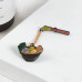 Значок / пін металевий  Японська локшина декор золотистий ланцюжок