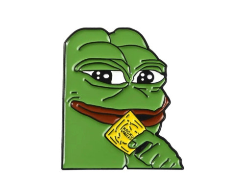 Значок / пін  металевий Жабеня Pepe the Frog