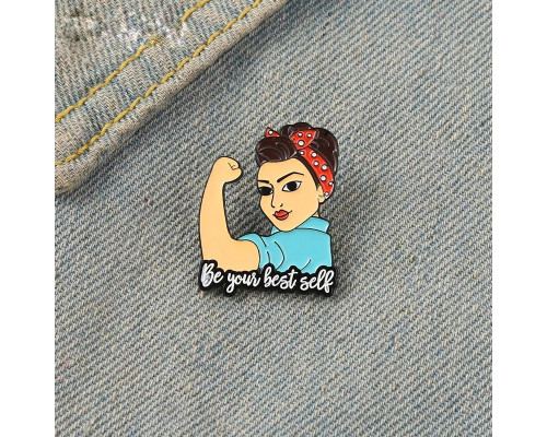 Значок / пін  металевий Be your best self