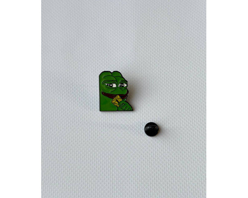 Значок / пін  металевий Жабеня Pepe the Frog