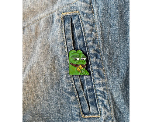 Значок / пін  металевий Жабеня Pepe the Frog