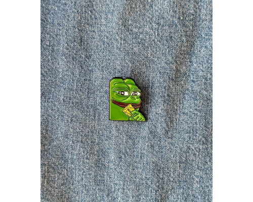 Значок / пін  металевий Жабеня Pepe the Frog