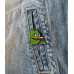Значок / пін  металевий Жабеня Pepe the Frog з бокалом вина